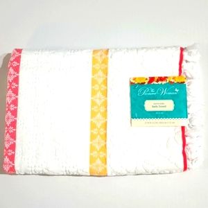 Pioneer Woman Sculpted Stripe Bath Towel 100% Cotton New!